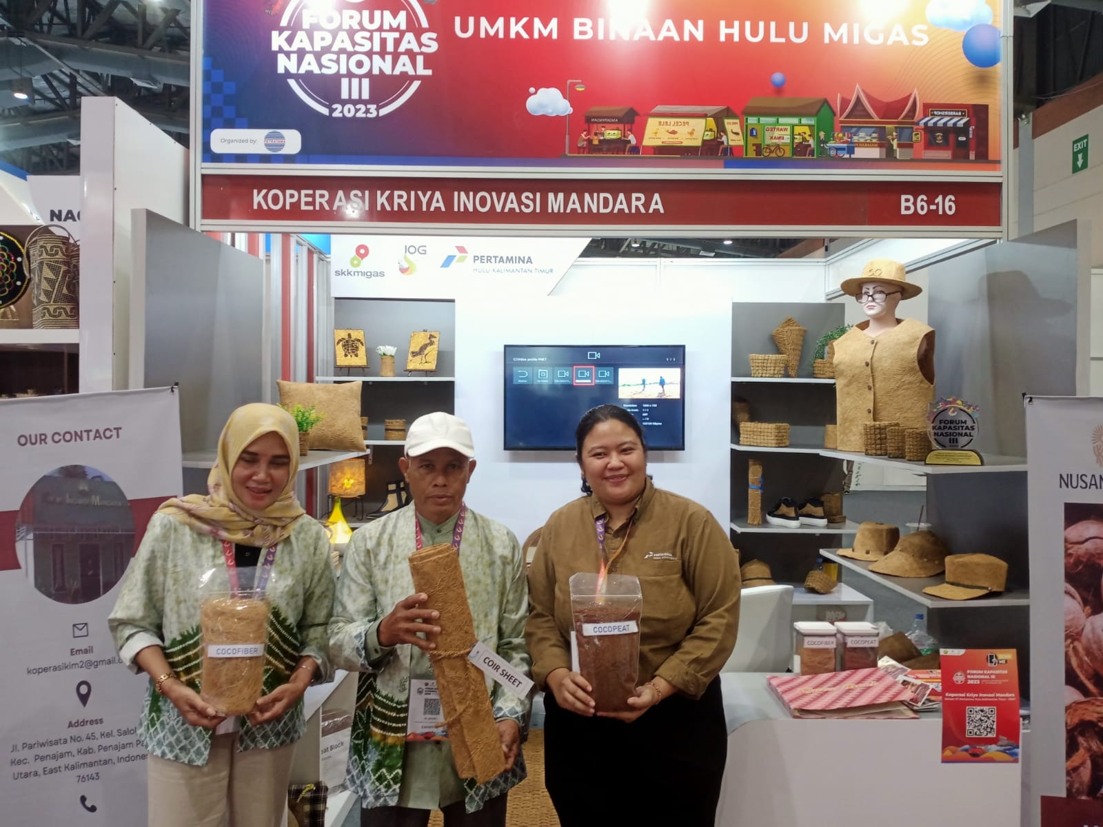 Supported by PHKT, KIM Cooperative in Penajam Transforms Coconut Husk Waste into Value-Added Products