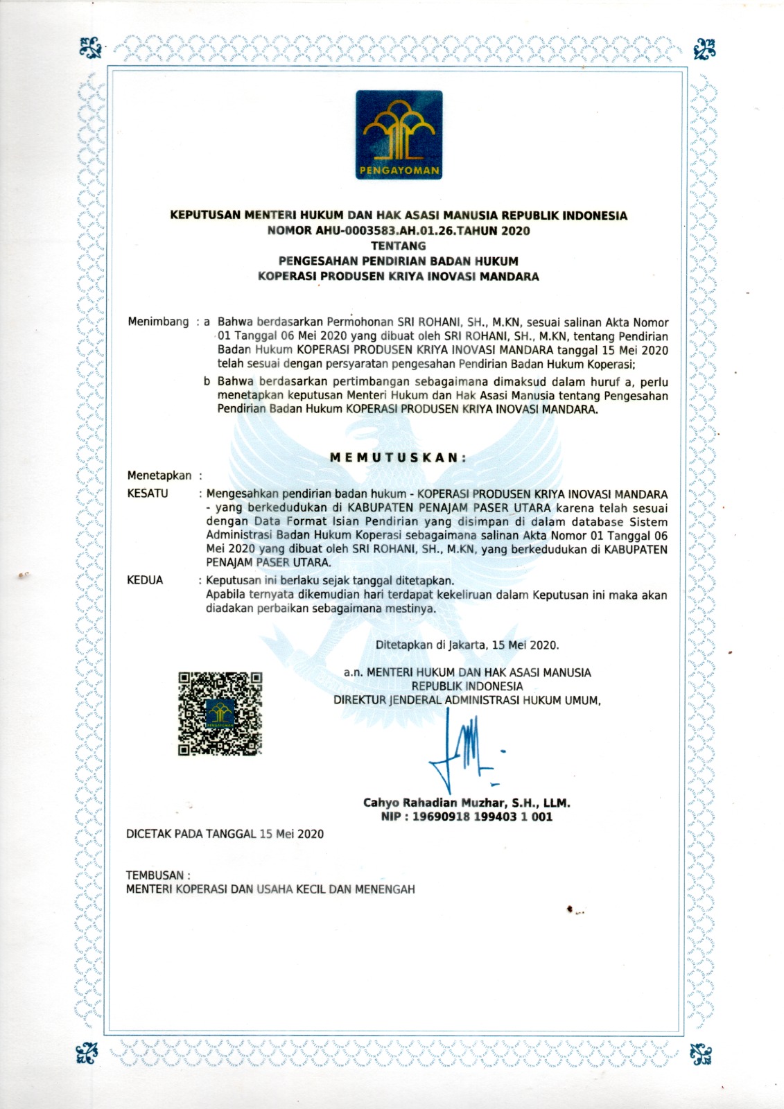 Legal Entity Approval