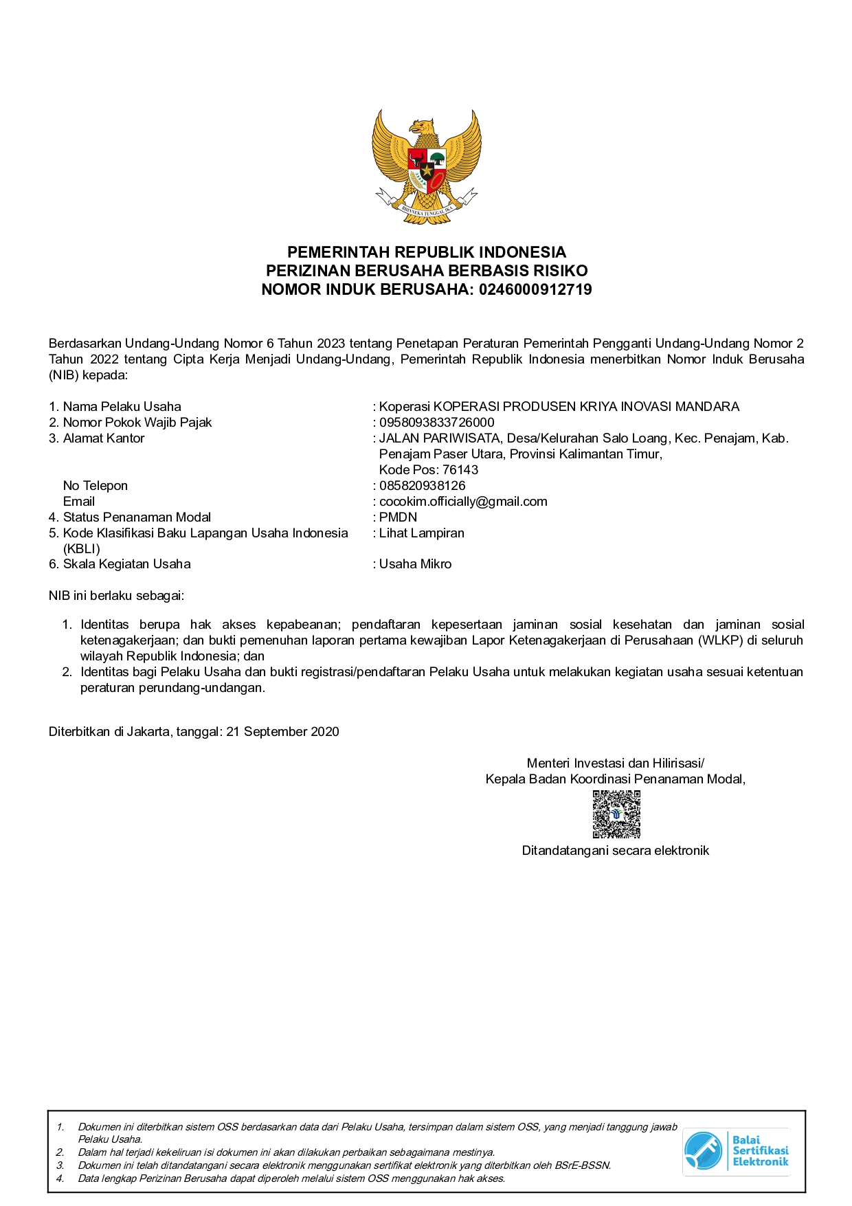 Risk-Based Business Licensing